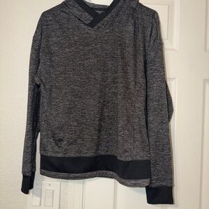Mondetta Heathered Charcoal V-Neck Hoodie